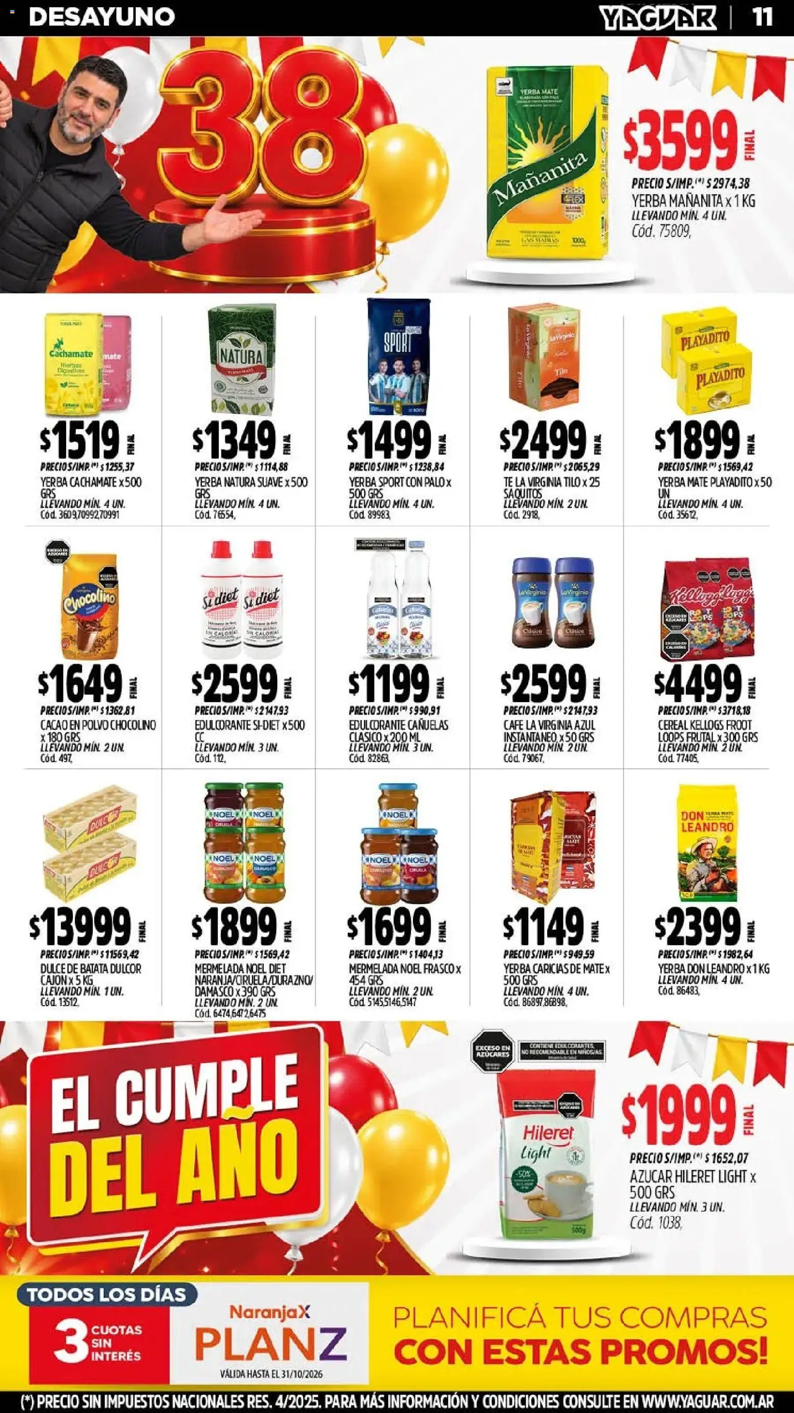Vista previa del folleto de la tienda Yaguar válido desde el 26/10/2026 