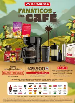  Vista previa del prospecto Olímpica catálogo Fanáticos del café del almacen Olímpica válida del 15/06/2026 al 02/08/2026