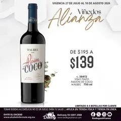 Vista previa las ofertas de la tienda Bodegas Alianza - Bodegas Alianza catálogo Viñedos Alianza desde el 27/07/2026 