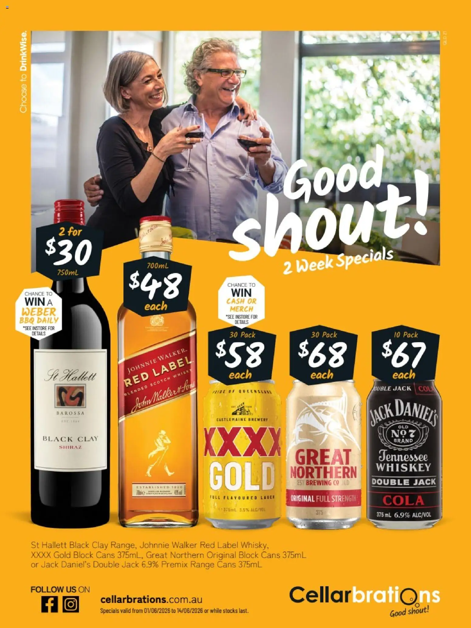 Preview of catalogue Cellarbrations catalogue QLD Z1 from shop Cellarbrations valid 01/06/2026