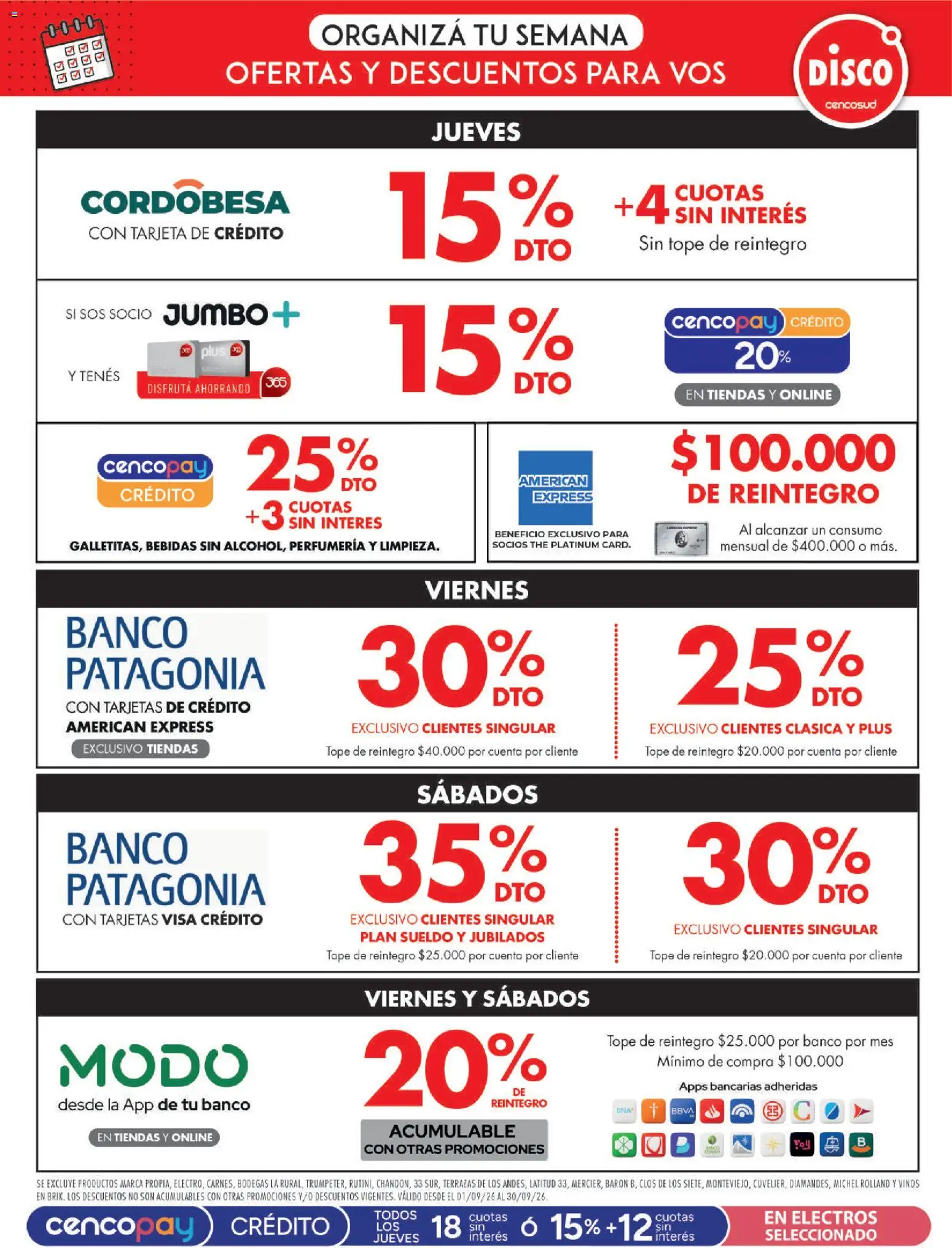 Vista previa del folleto de la tienda Disco válido desde el 18/09/2026 
