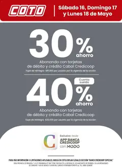 Vista previa del folleto de la tienda Coto válido desde el 16/05/2026 