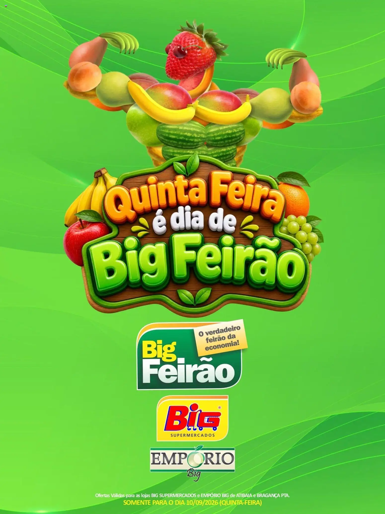 Pré-Visualização do folheto "Big Supermercados ofertas do Dia" da loja Big Supermercados válido a partir de 10/09/2026