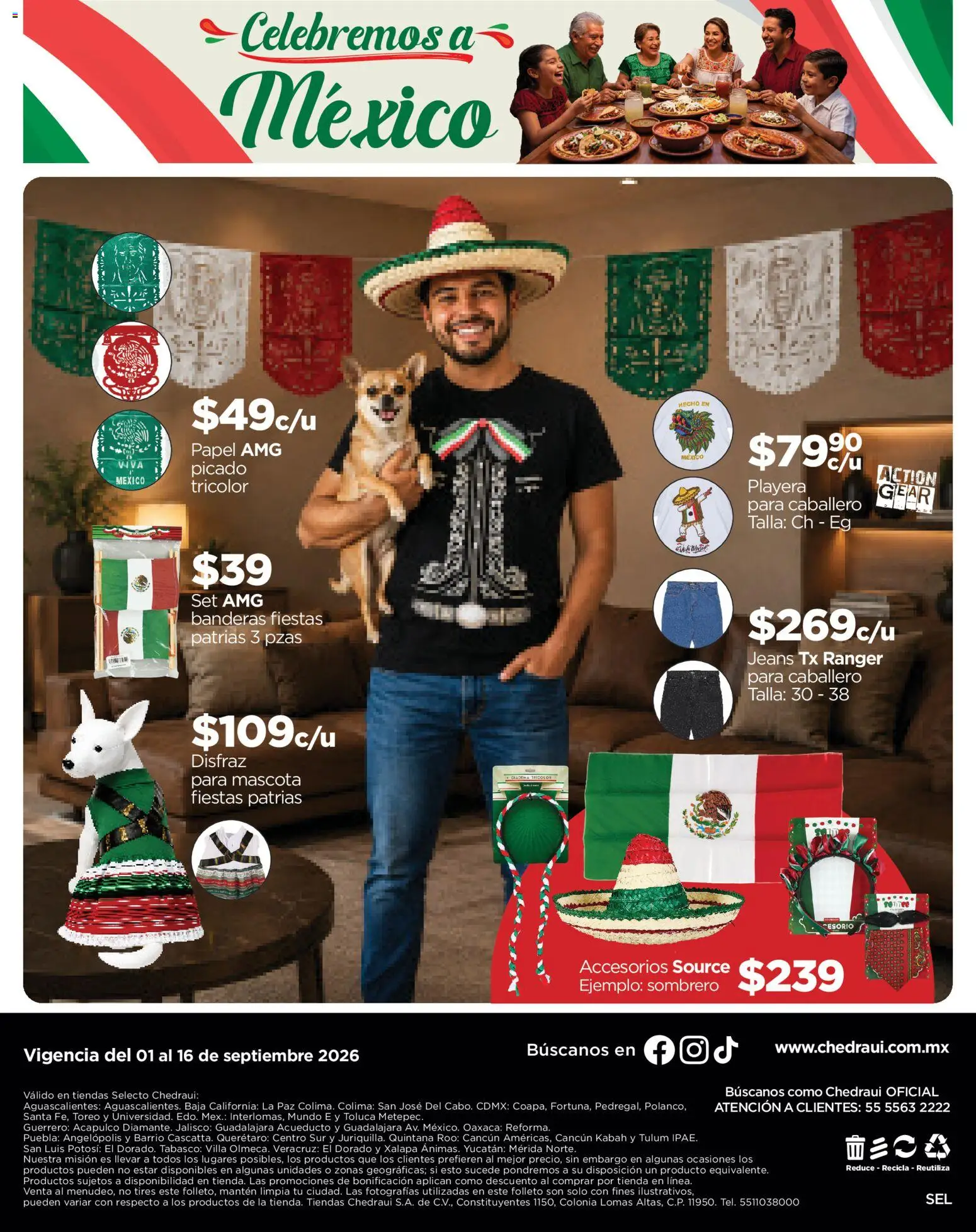 Vista previa las ofertas de la tienda Chedraui - Chedraui folleto Llevarte más cuesta menos desde el 01/09/2026 