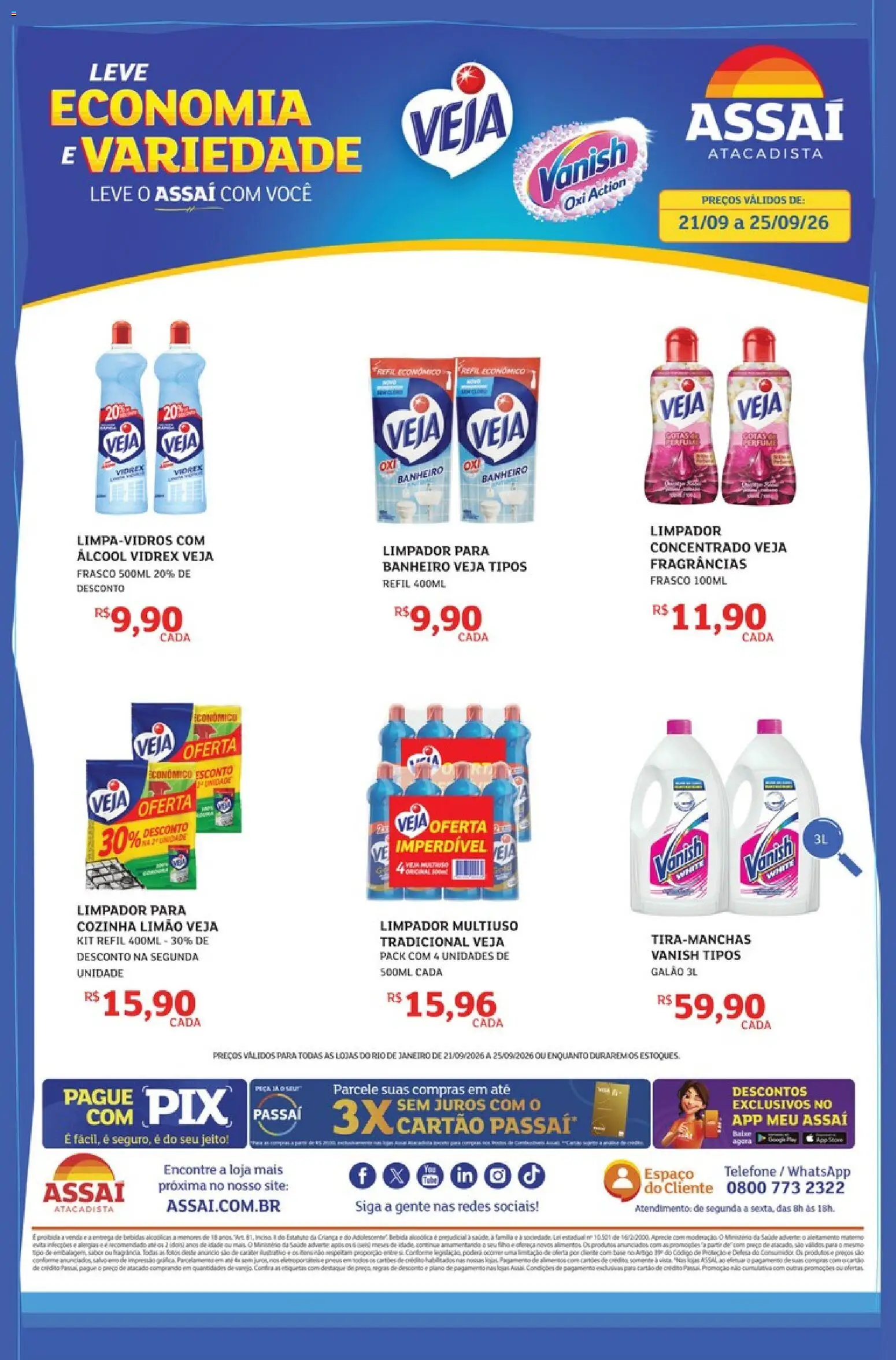 Pré-Visualização do folheto "Assaí Atacadista ofertas - RJ" da loja Assaí Atacadista válido a partir de 21/09/2026