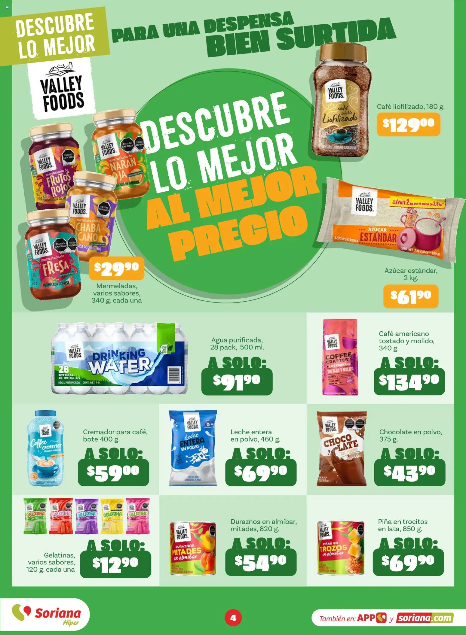 Vista previa las ofertas de la tienda Soriana - Soriana Descubre lo mejor al mejor precio Híper Nacional desde el 31/08/2026 