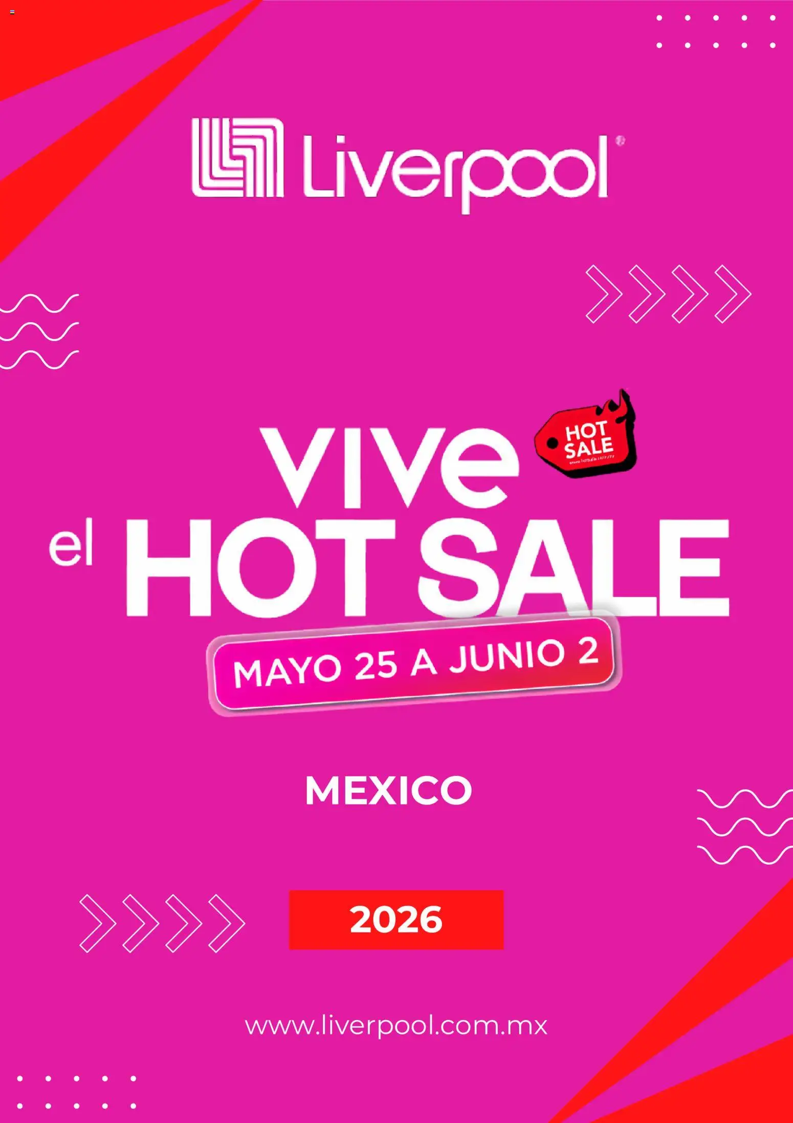 Vista previa las ofertas de la tienda Liverpool - Liverpool Hot Sale desde el 25/05/2026 