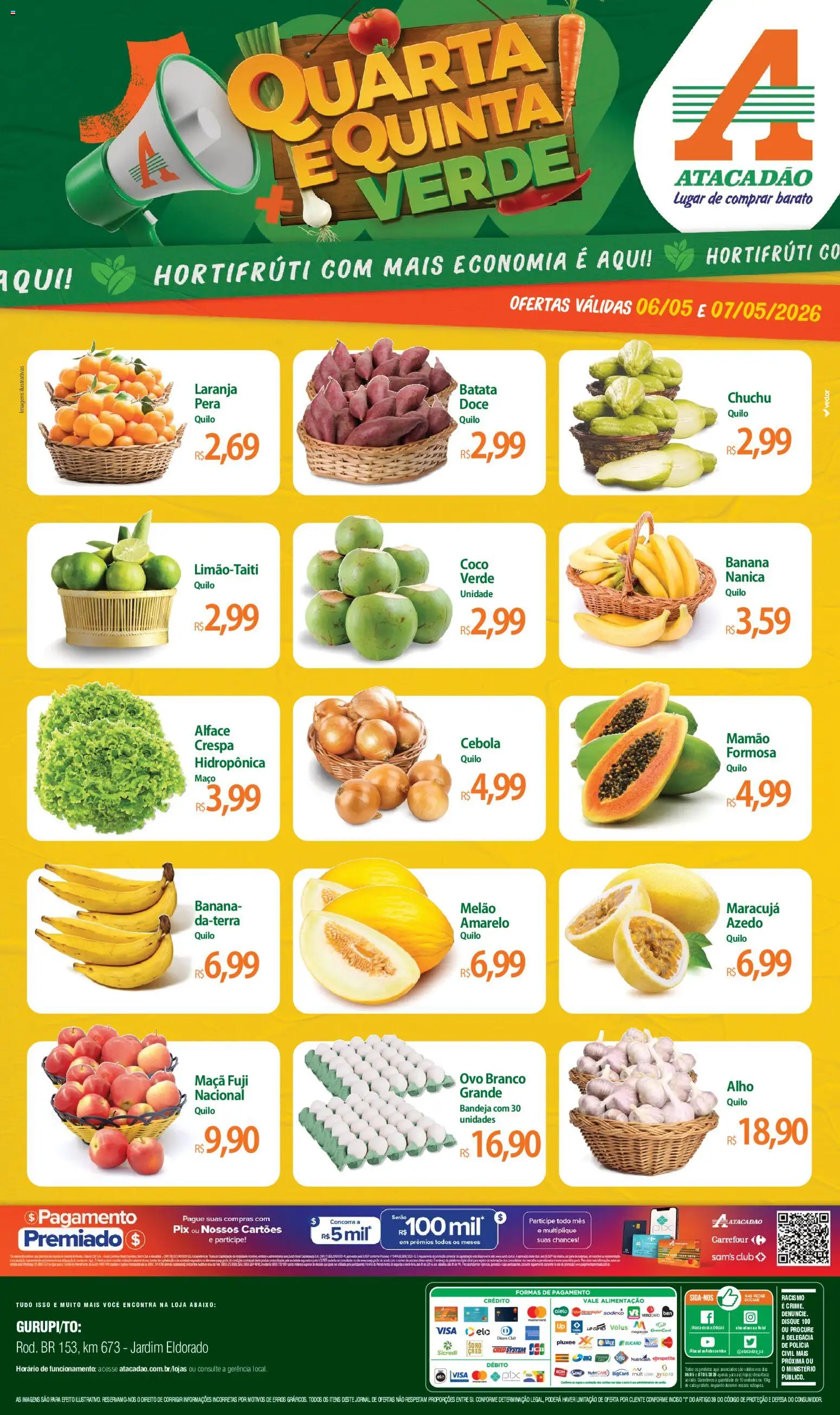 Pré-Visualização do folheto "Atacadão ofertas - TO" da loja Atacadão válido a partir de 06/05/2026