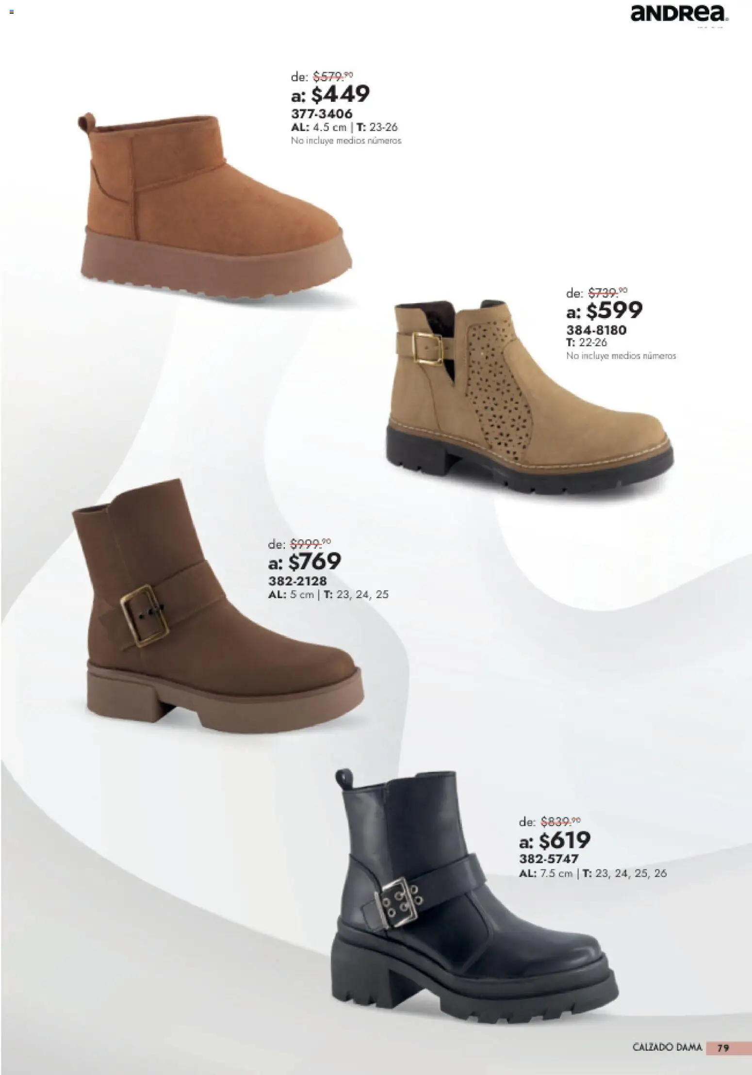 Vista previa las ofertas de la tienda Andrea - Andrea catálogo Outlet desde el 26/07/2026 