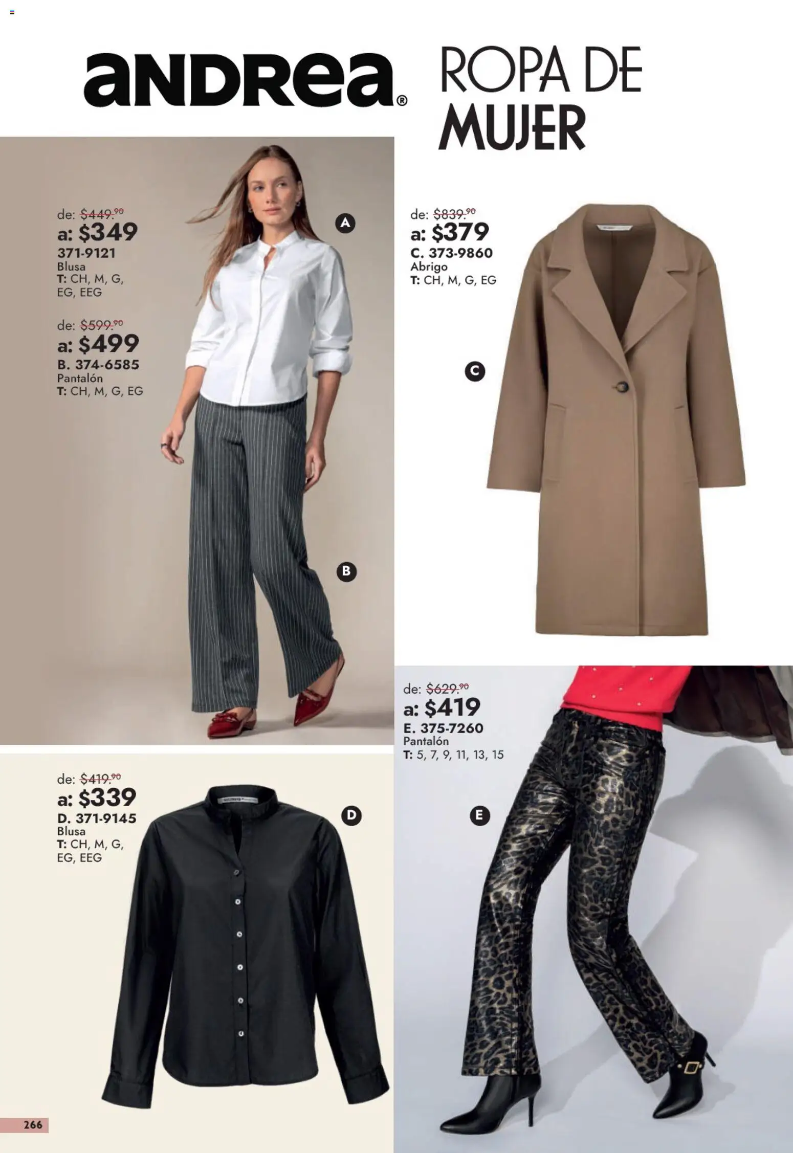 Vista previa las ofertas de la tienda Andrea - Andrea catálogo Outlet desde el 13/09/2026 