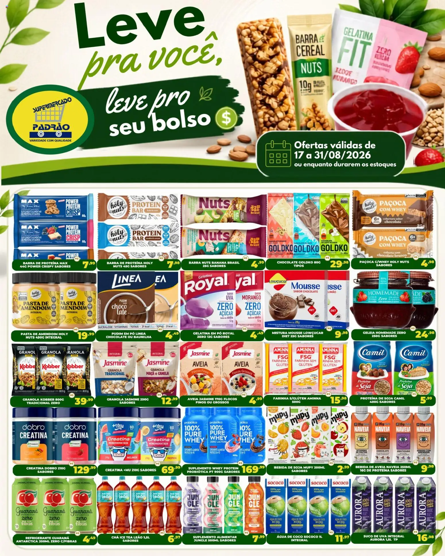 Pré-Visualização do folheto "Supermercado Padrão ofertas Leve Pra Voce" da loja Supermercado Padrão válido a partir de 17/08/2026