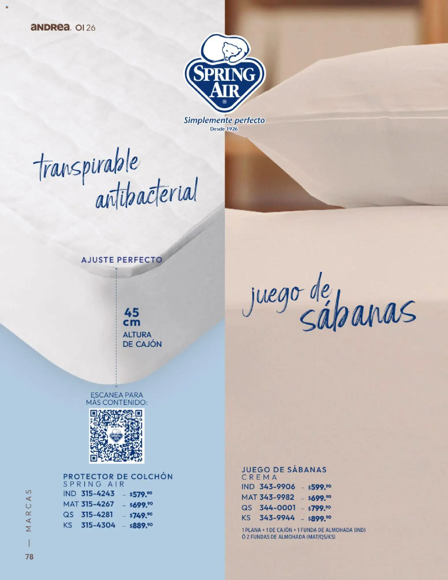 Vista previa las ofertas de la tienda Andrea - Andrea catálogo Home desde el 01/09/2026 