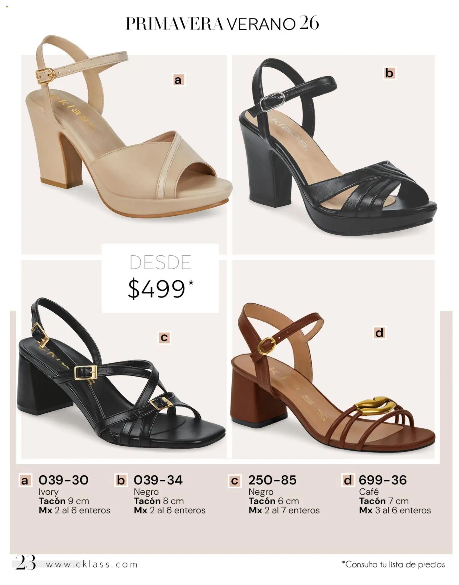 Vista previa las ofertas de la tienda Cklass - Catálogo Dama Calzado desde el 02/01/2026 - Café