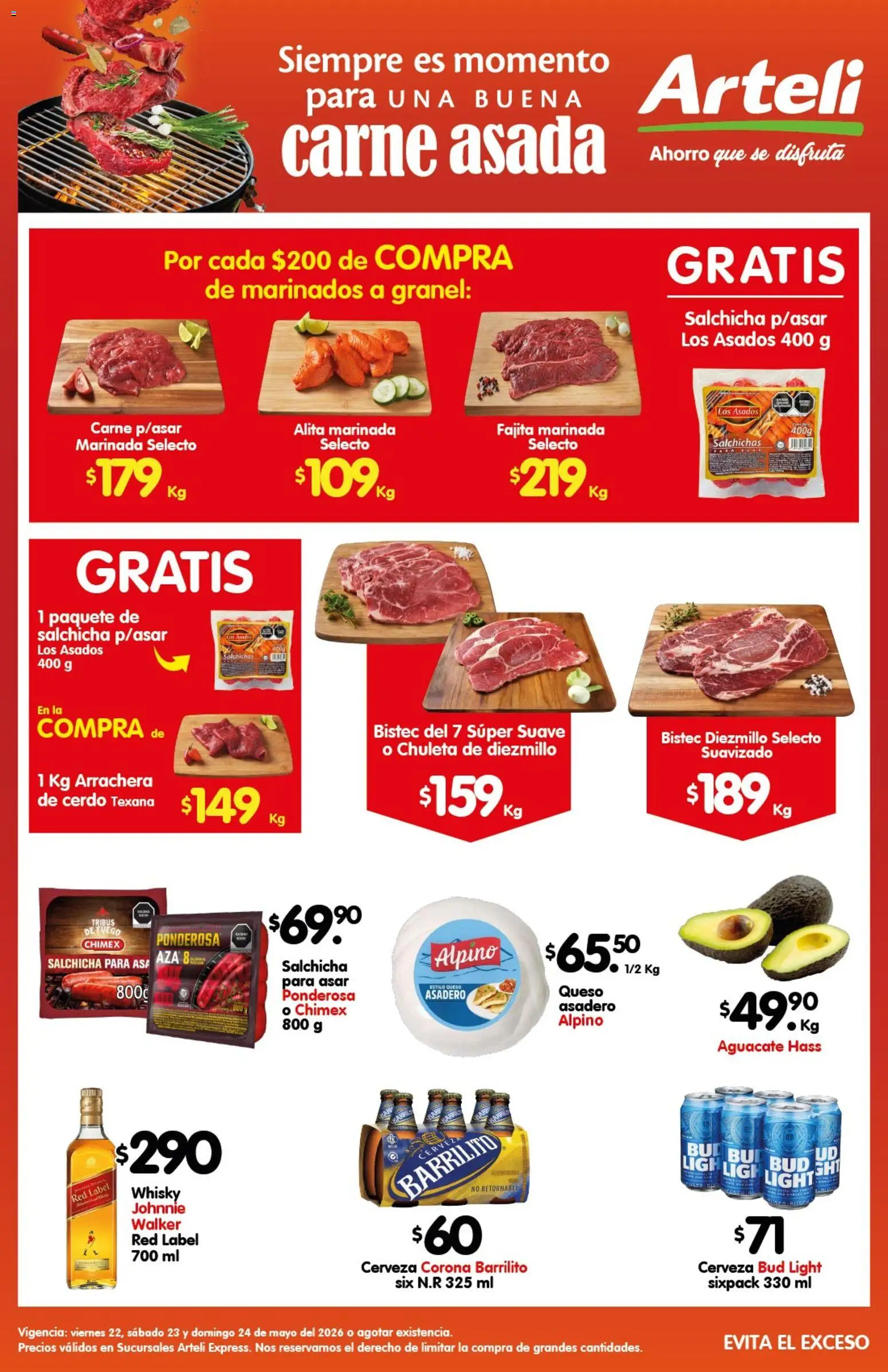 Vista previa las ofertas de la tienda Arteli - Arteli folleto Carne Express desde el 23/05/2026 
