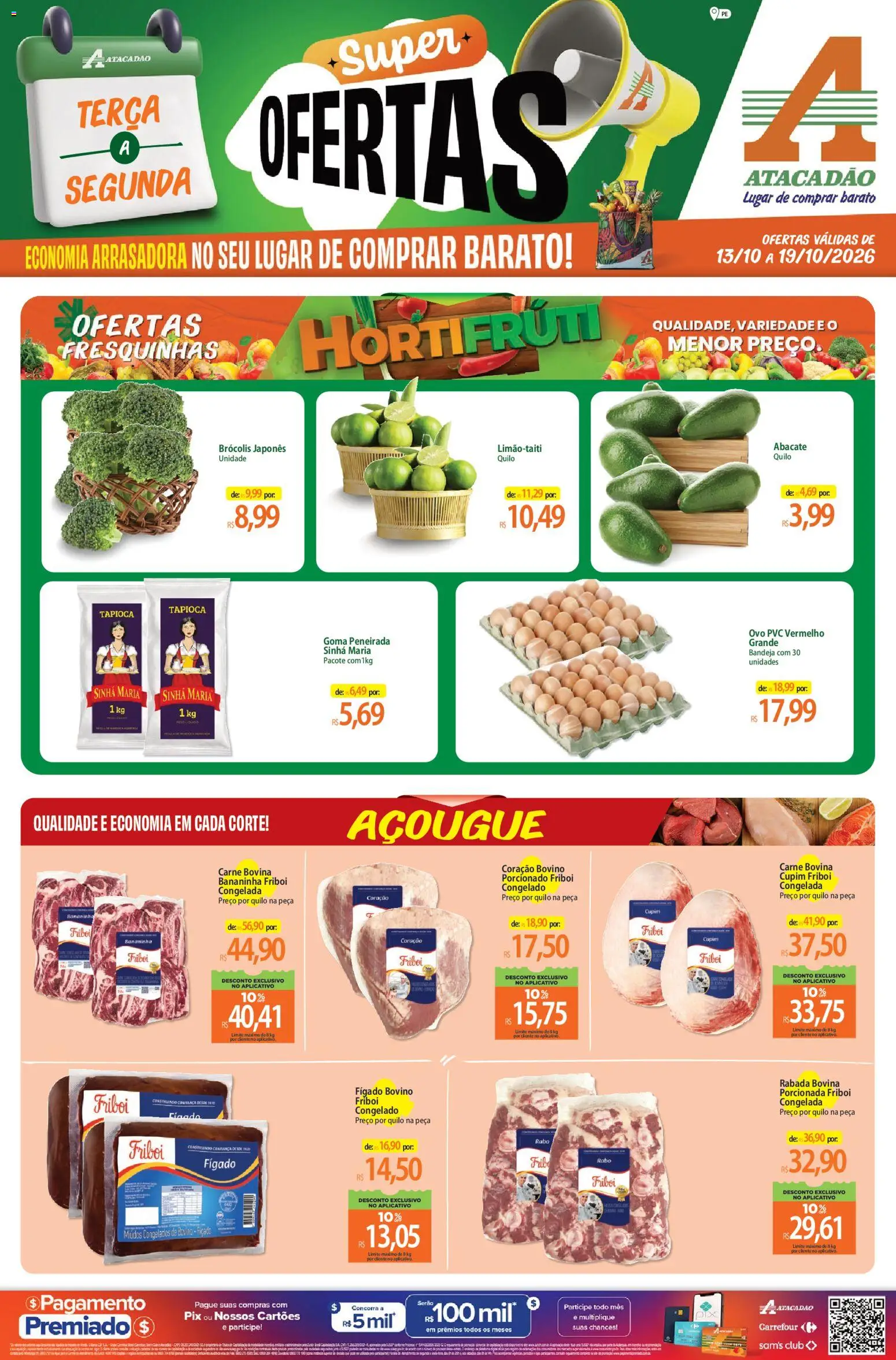 Pré-Visualização do folheto "Atacadão ofertas - PE" da loja Atacadão válido a partir de 13/10/2026