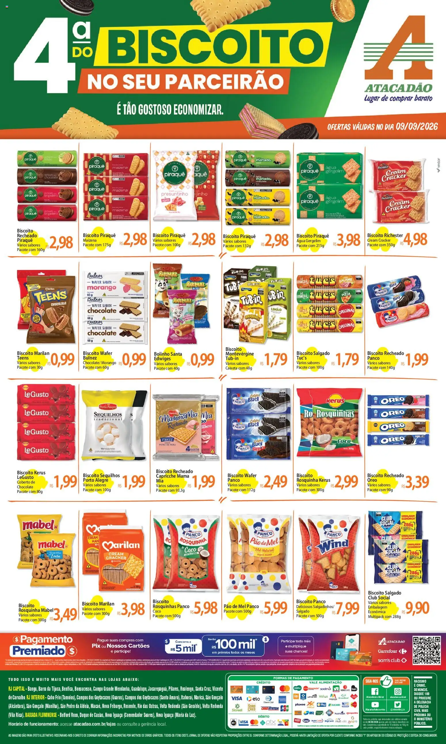 Pré-Visualização do folheto "Atacadão ofertas - RJ" da loja Atacadão válido a partir de 09/09/2026