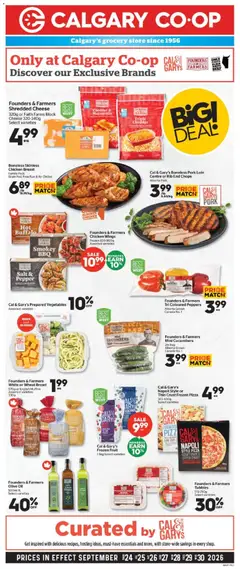 Un aperçu du dépliant Calgary Co-op weekly flyer / circulaire du magasin Calgary Co-op est valide à partir 24 sept. 2026