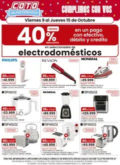 Vista previa del folleto de la tienda Coto válido desde el 09/10/2026 
