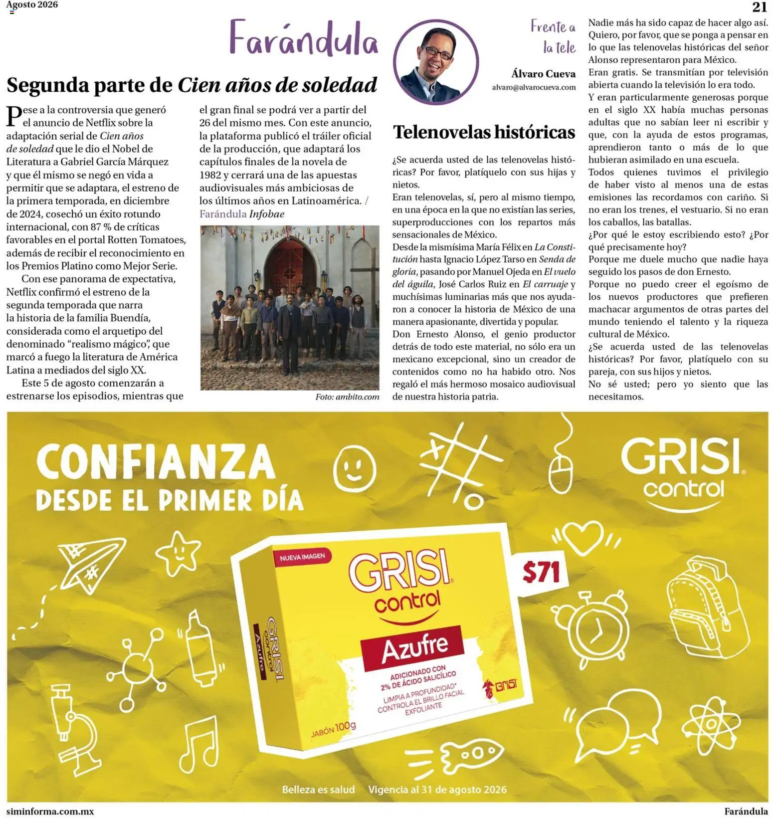 Vista previa las ofertas de la tienda Farmacias Similares - Farmacias Similares catálogo desde el 01/08/2026 