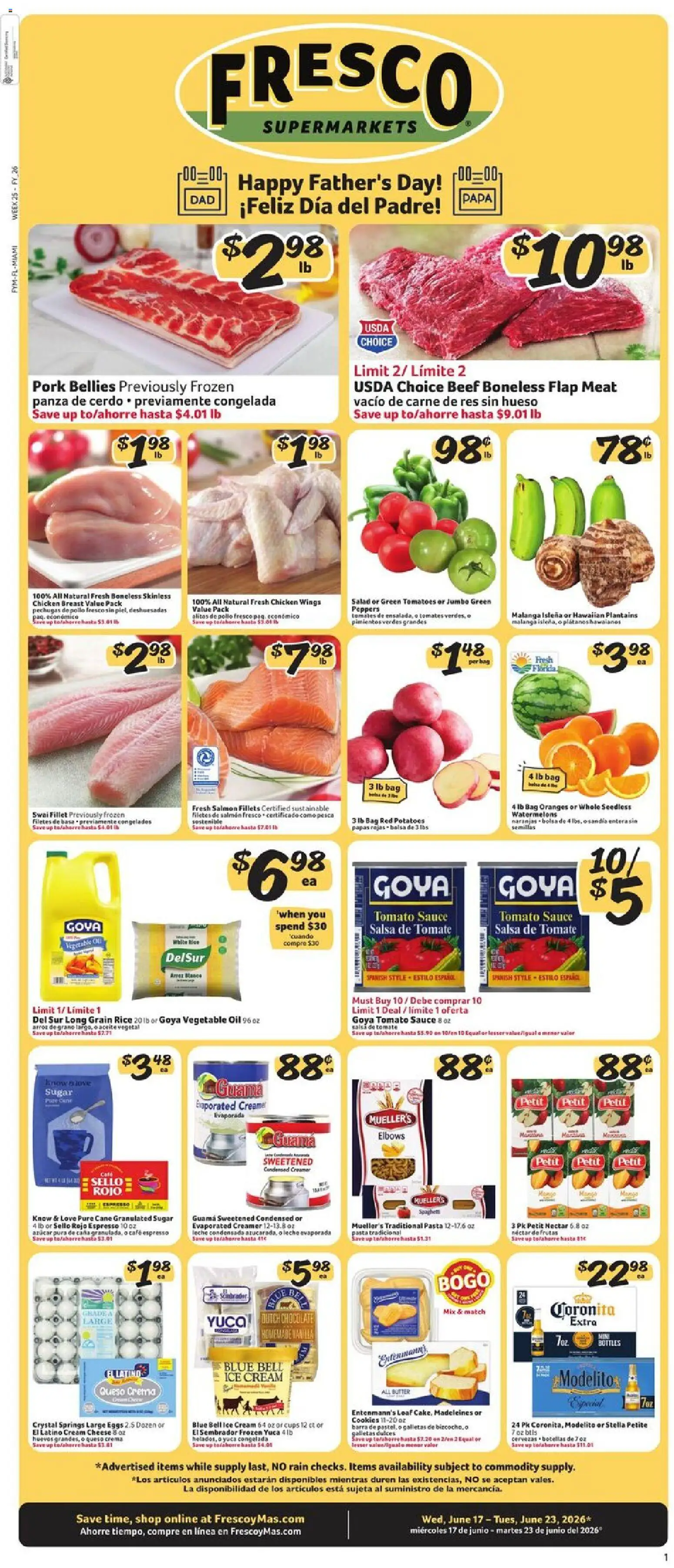 Fresco y Más Weekly Ad from 06/17/2026 >> Flyer