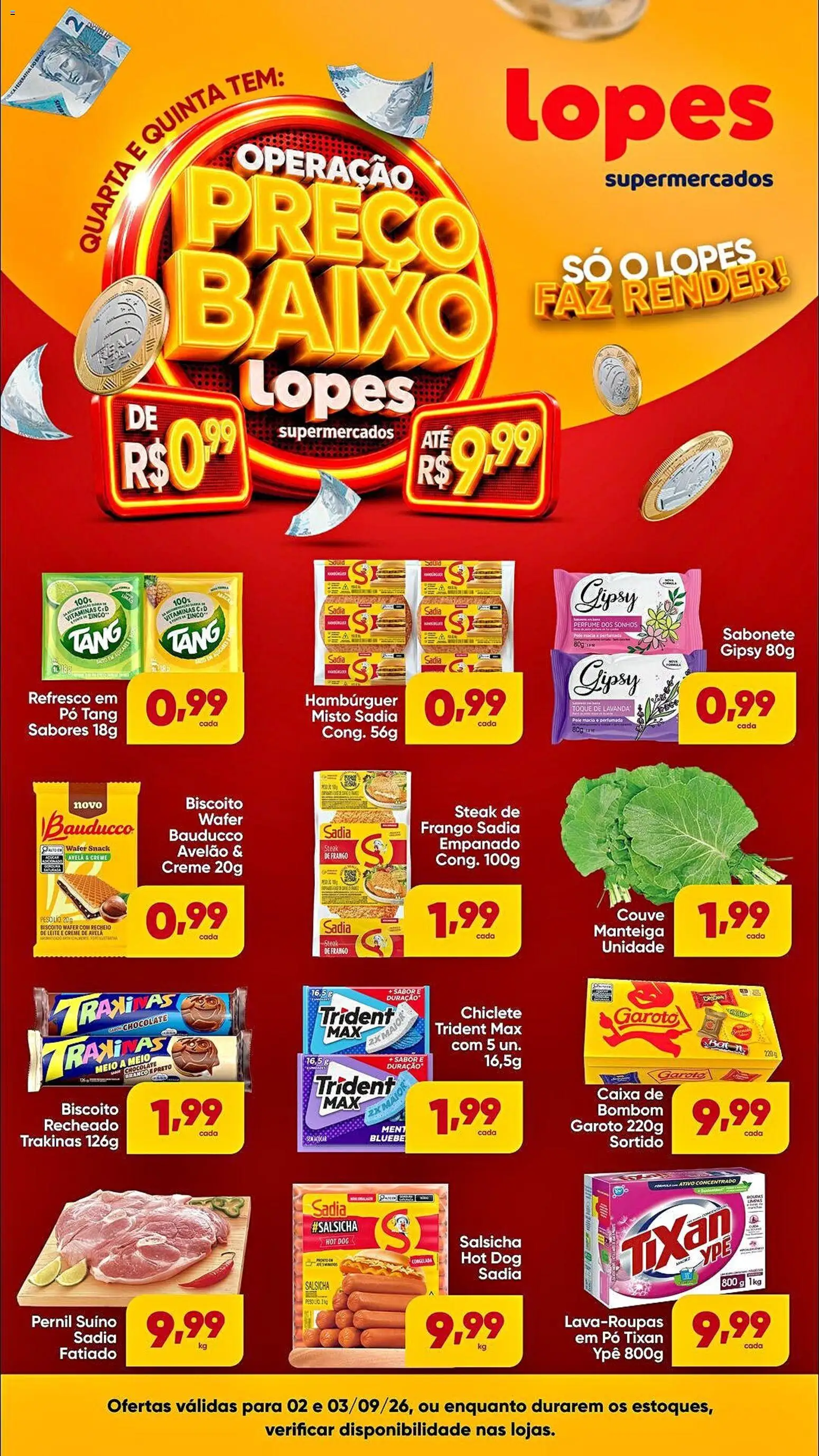 Ofertas Lopes Supermercados ofertas Operação Preço Baixo até 03/09/2026. - Página 1