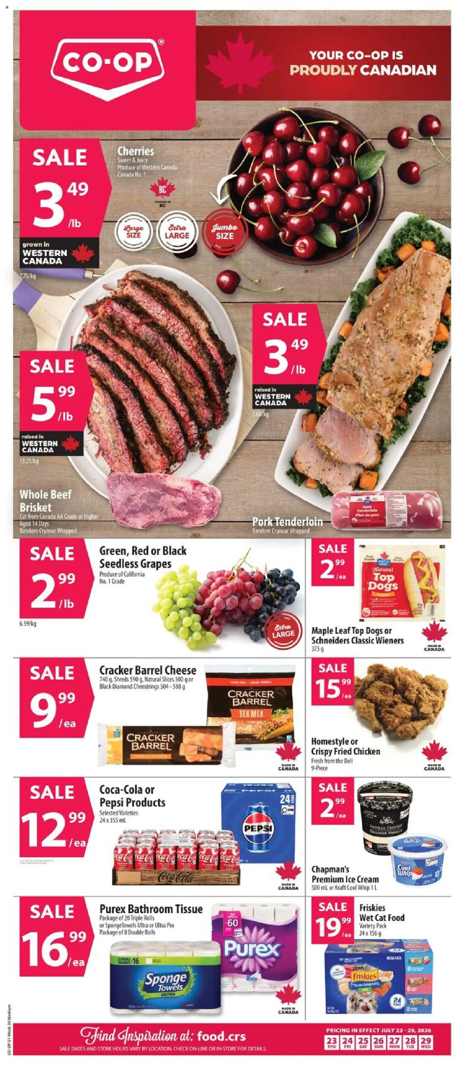 Preview of leaflet Co-op Food weekly flyer / circulaire from shop Co-op Food is valid from Jul 23, 2026