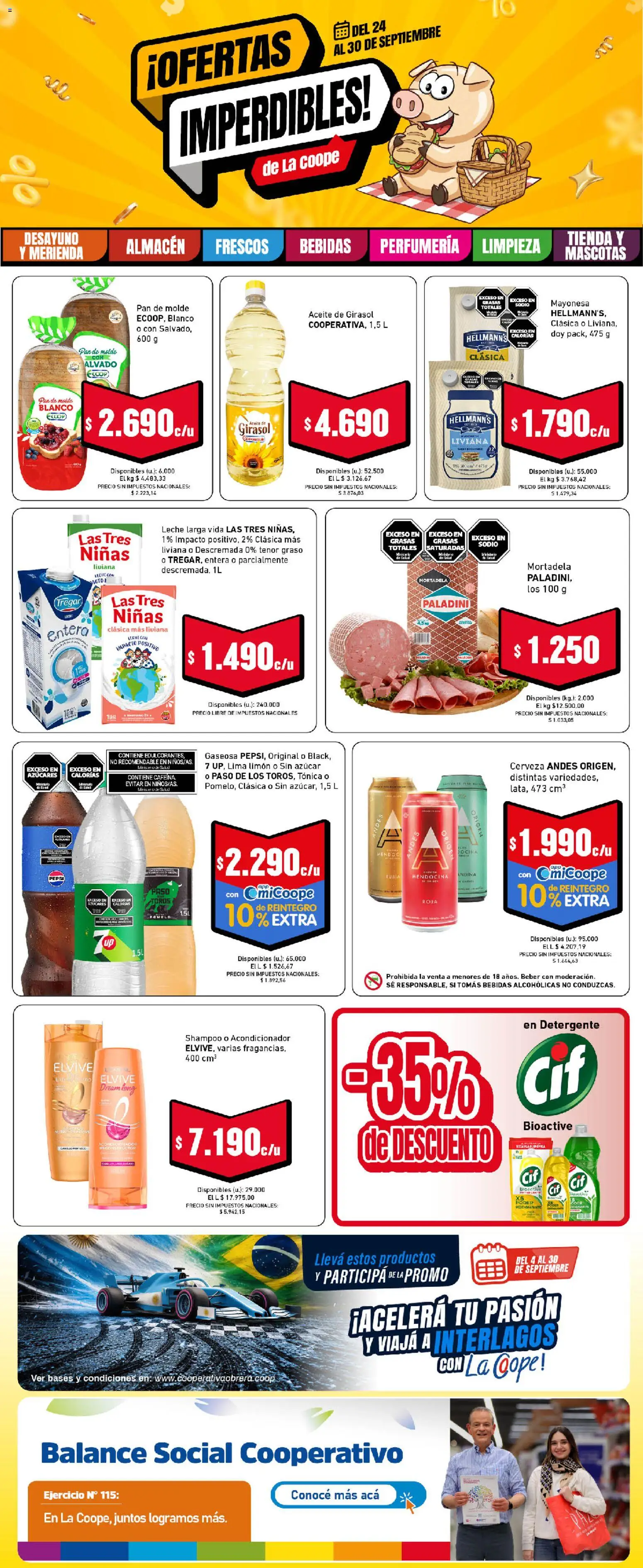 Vista previa del folleto de la tienda Cooperativa Obrera válido desde el 24/09/2026 