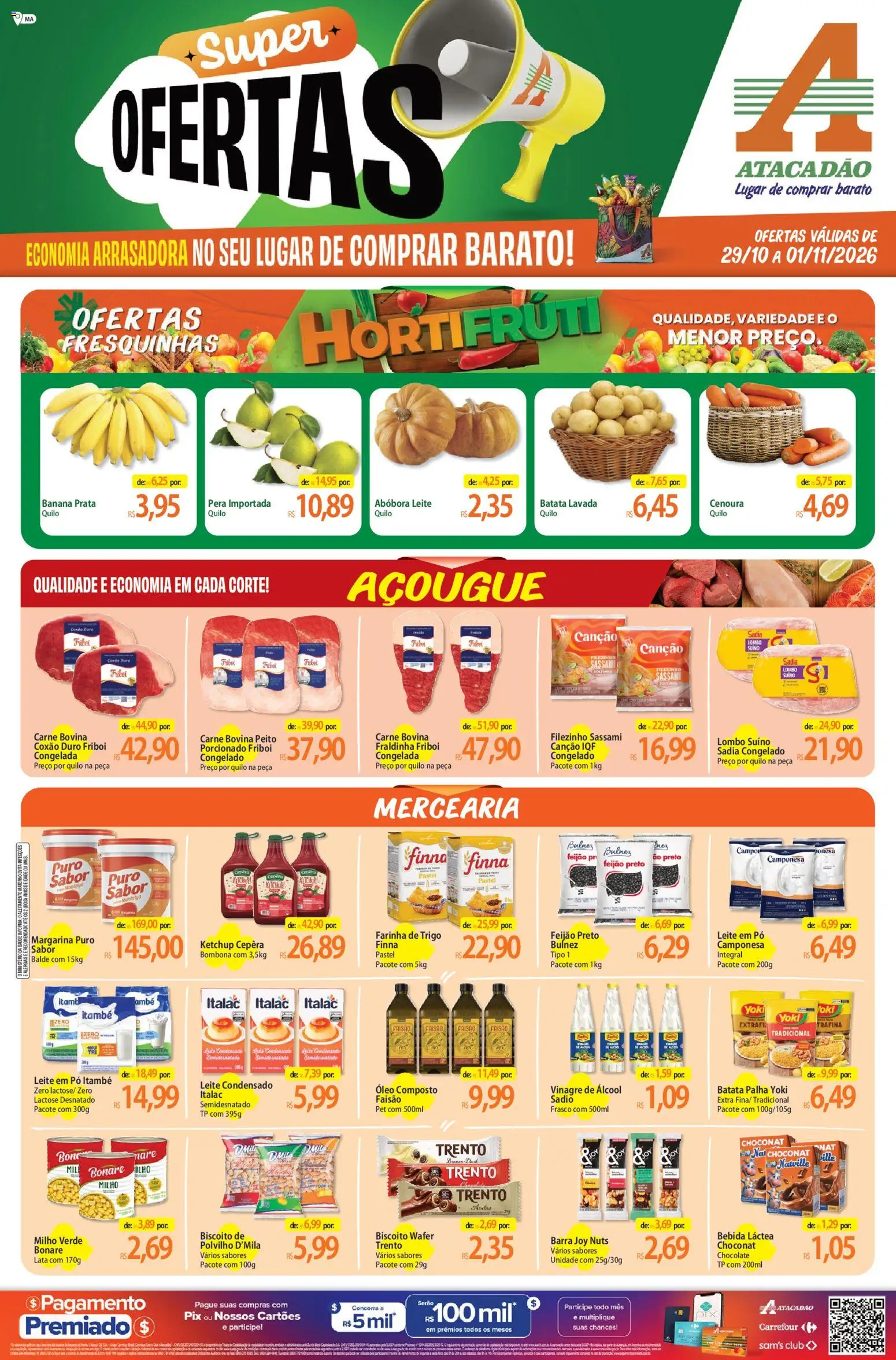 Pré-Visualização do folheto "Atacadão ofertas - MA" da loja Atacadão válido a partir de 29/10/2026