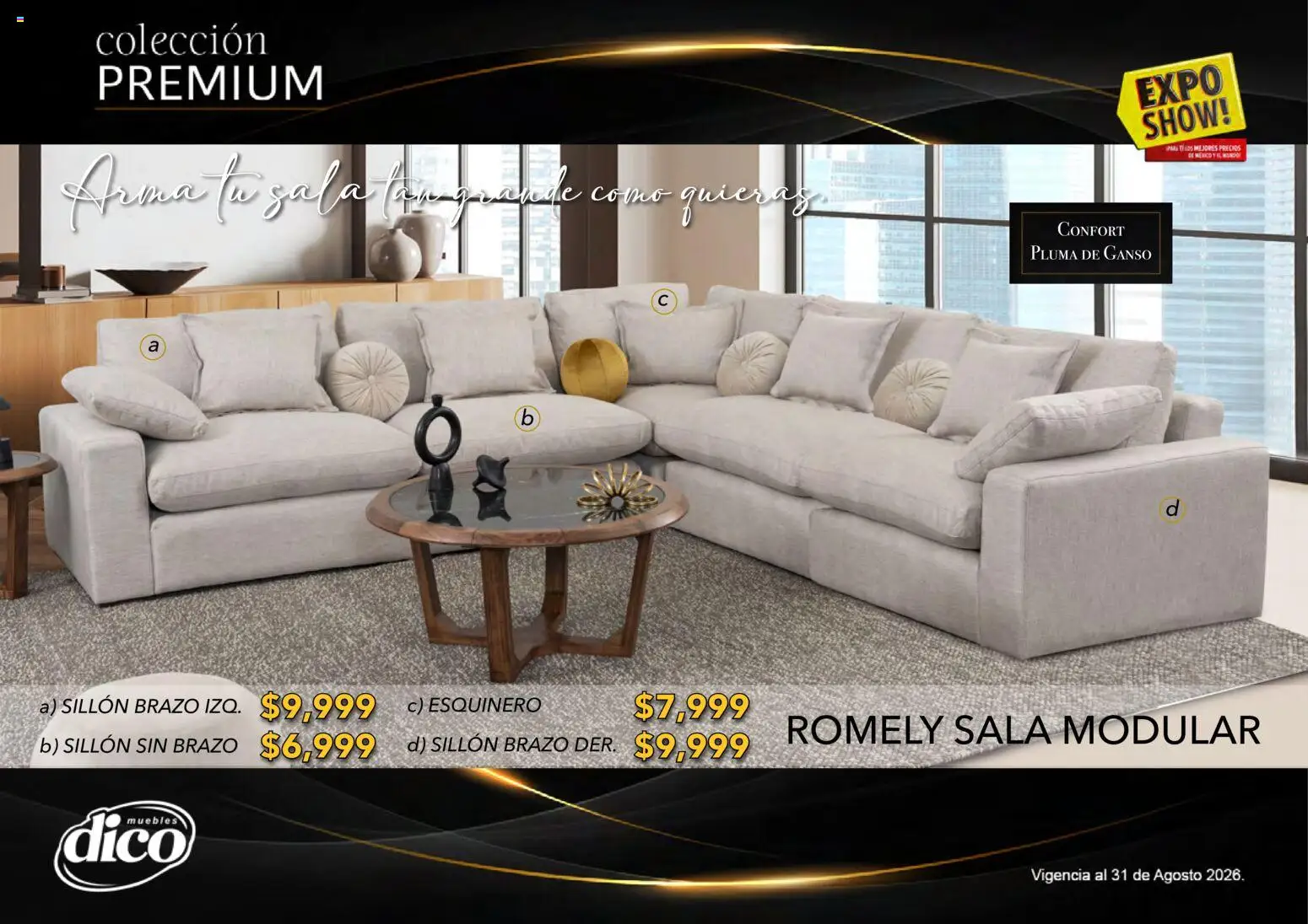 Vista previa las ofertas de la tienda Muebles Dico - Muebles Dico catálogo Colección Premium desde el 01/08/2026 