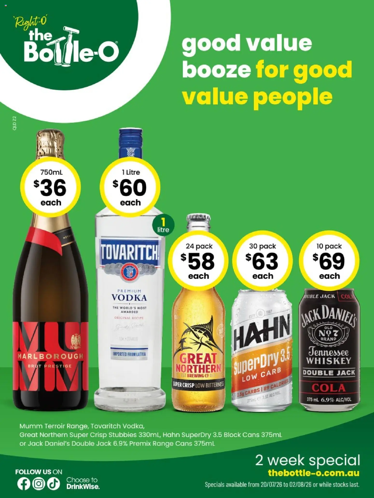 Preview of catalogue The Bottle-O catalogue BUNDABERG from shop The Bottle-O valid 20/07/2026