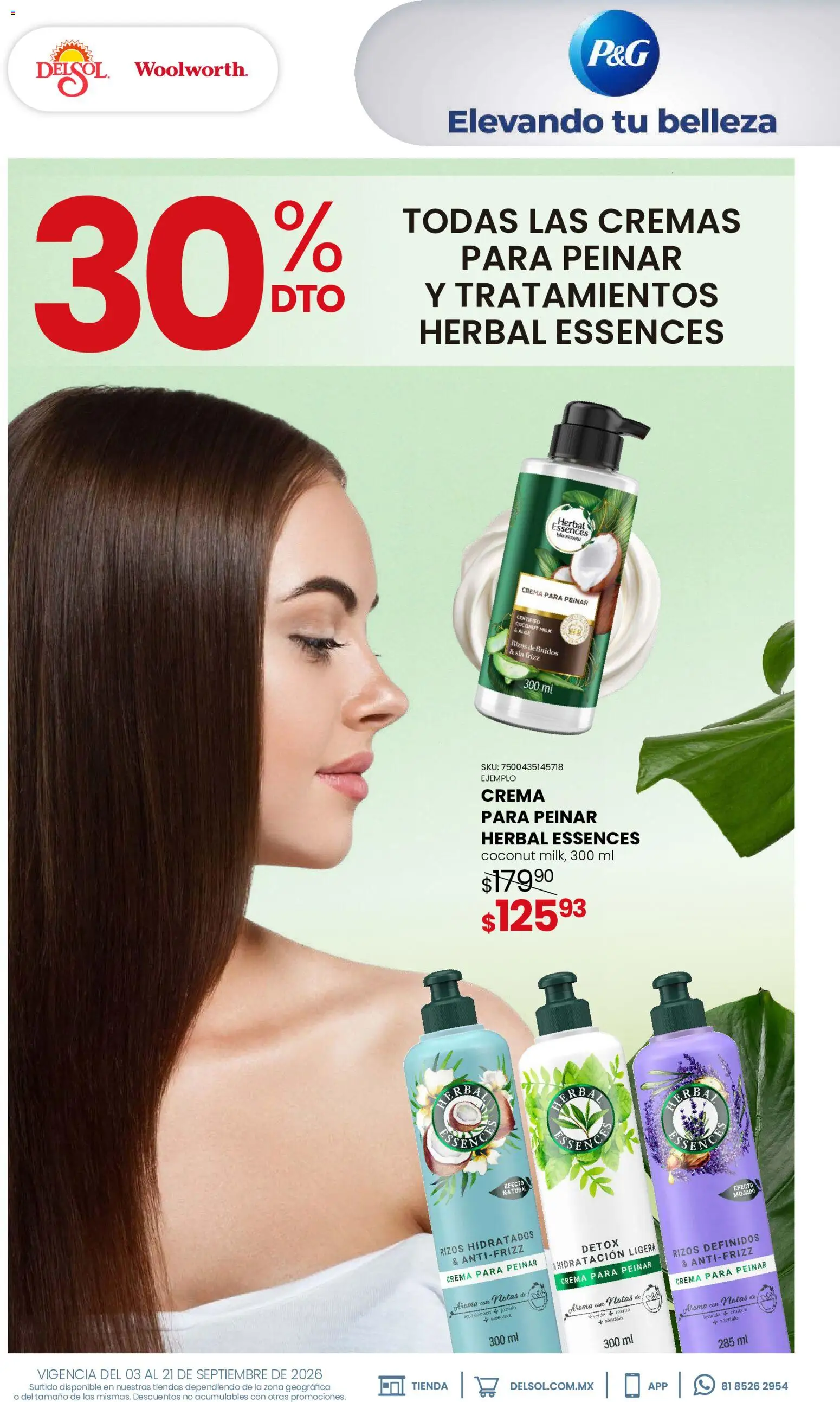 Vista previa las ofertas de la tienda Del Sol y Woolworth - Del Sol y Woolworth catálogo Beauty Days desde el 03/09/2026 