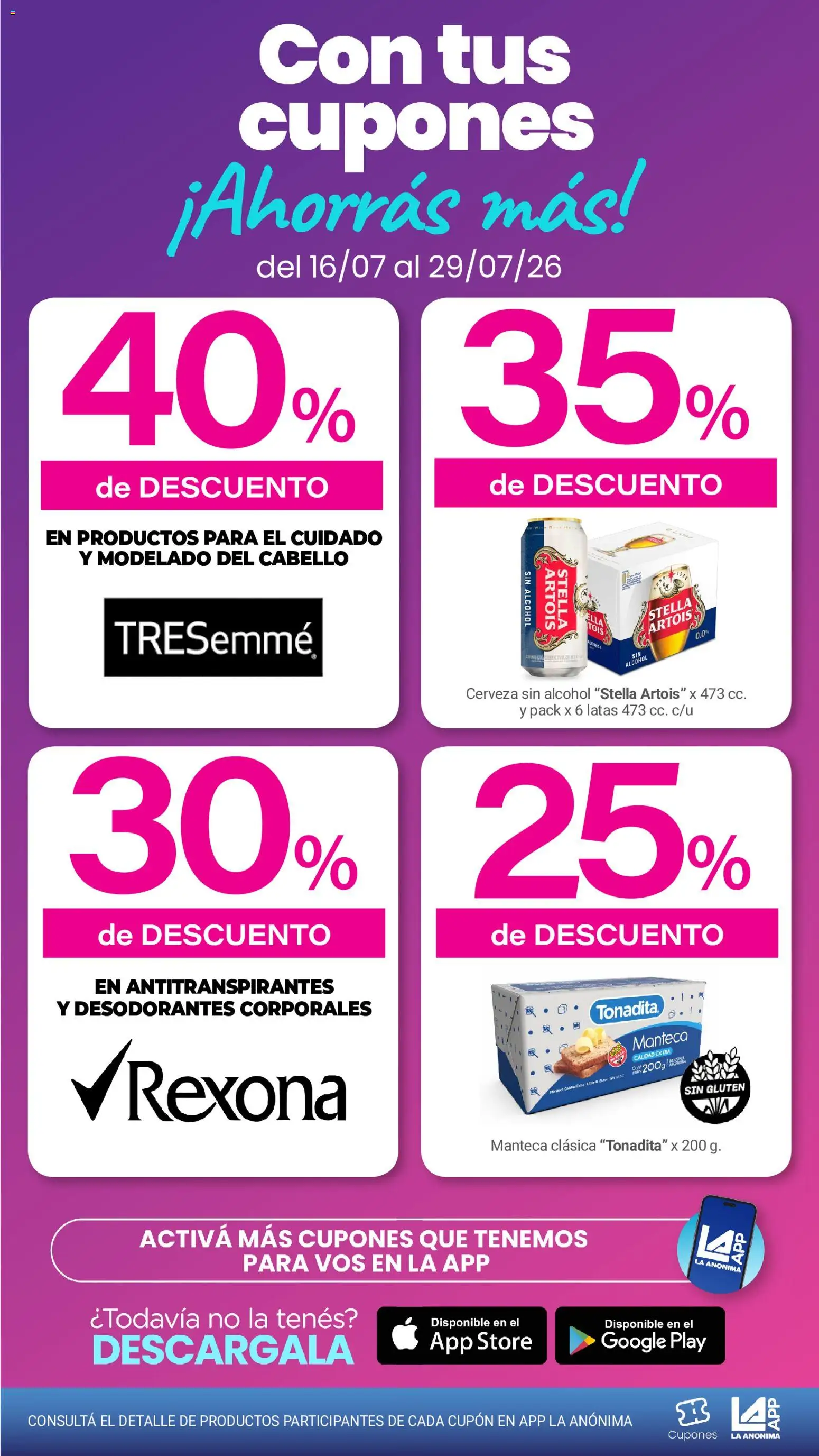 Vista previa del folleto de la tienda La Anonima válido desde el 16/07/2026 