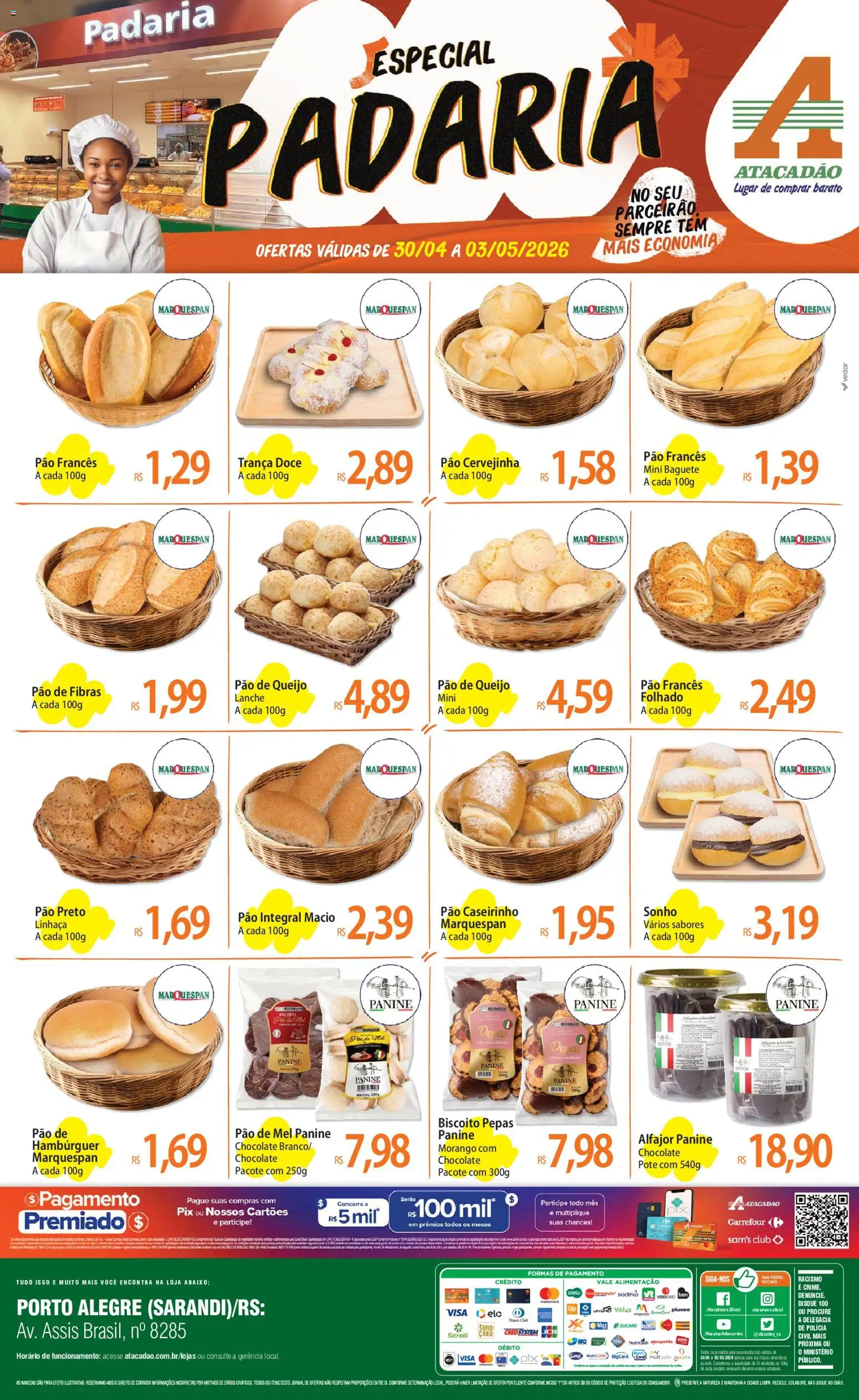 Pré-Visualização do folheto "Atacadão ofertas - RS" da loja Atacadão válido a partir de 30/04/2026