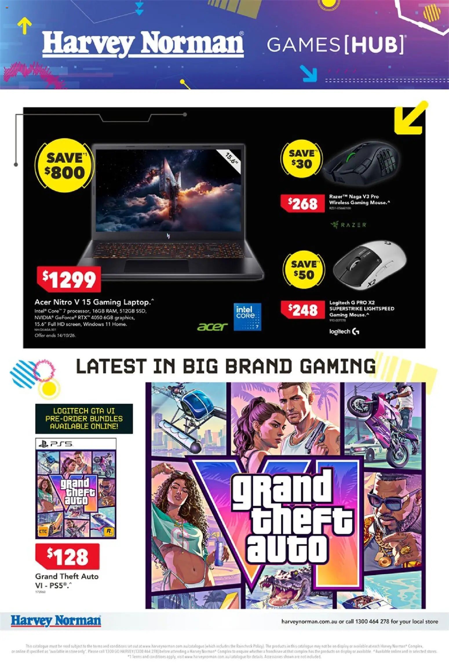 Preview of catalogue Harvey Norman Gaming from shop Harvey Norman valid 01/10/2026