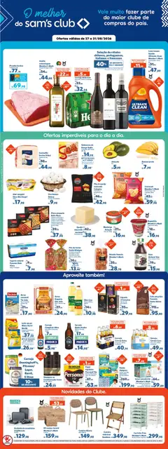 Pré-Visualização do folheto "Sam's Club - Ofertas da semana" da loja Sam's Club válido a partir de 27/08/2026
