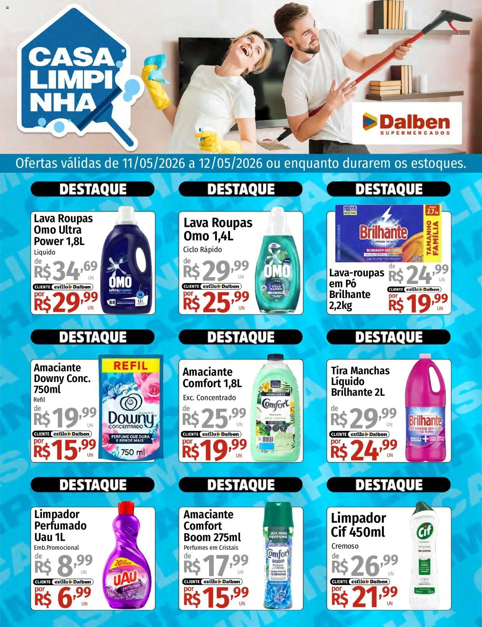 Pré-Visualização do folheto "Supermercado Dalben ofertas Casa Limpinha" da loja Supermercado Dalben válido a partir de 11/05/2026