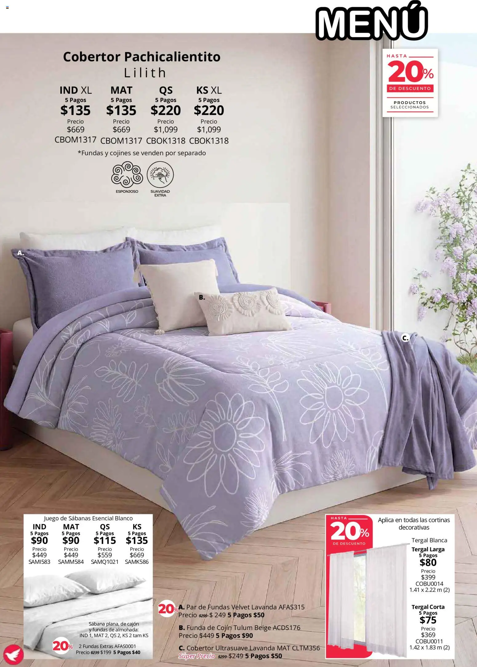 Vista previa las ofertas de la tienda Colchas Concord - Colchas Concord catálogo Colección Cobertor desde el 01/08/2026 