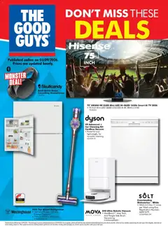 Preview of catalogue The Good Guys Don't Miss These Deals from shop The Good Guys valid 03/09/2026