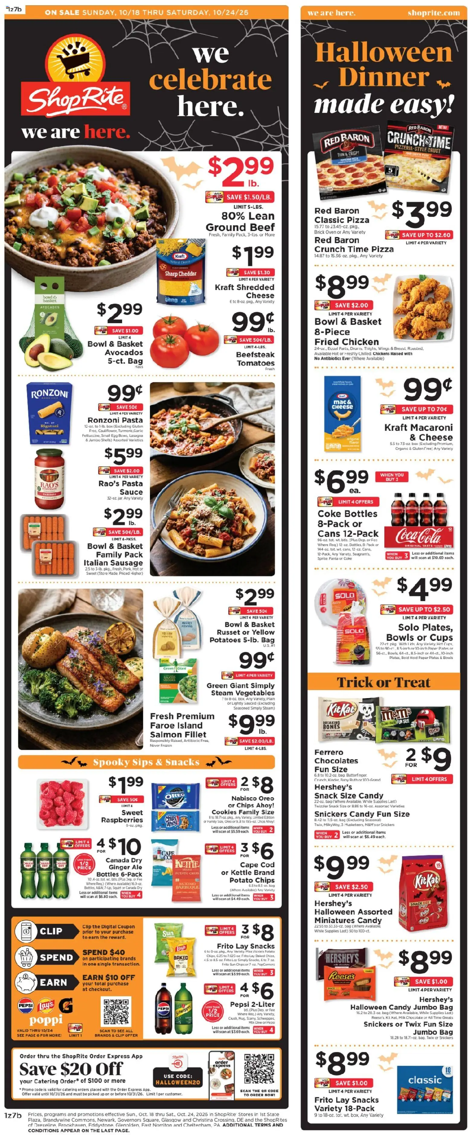 Ad Preview of ShopRite ShopRite Weekly Ad from 10/18/2026