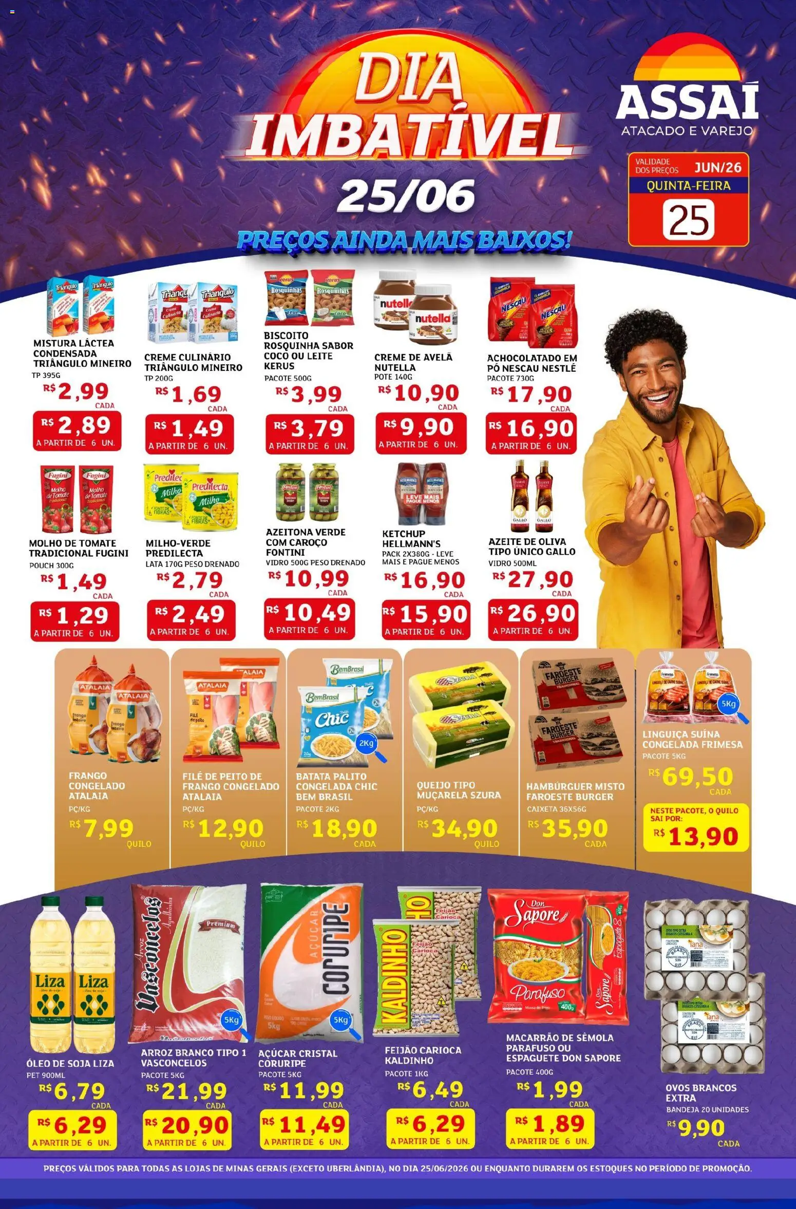 Pré-Visualização do folheto "Assaí Atacadista ofertas - MG" da loja Assaí Atacadista válido a partir de 25/06/2026