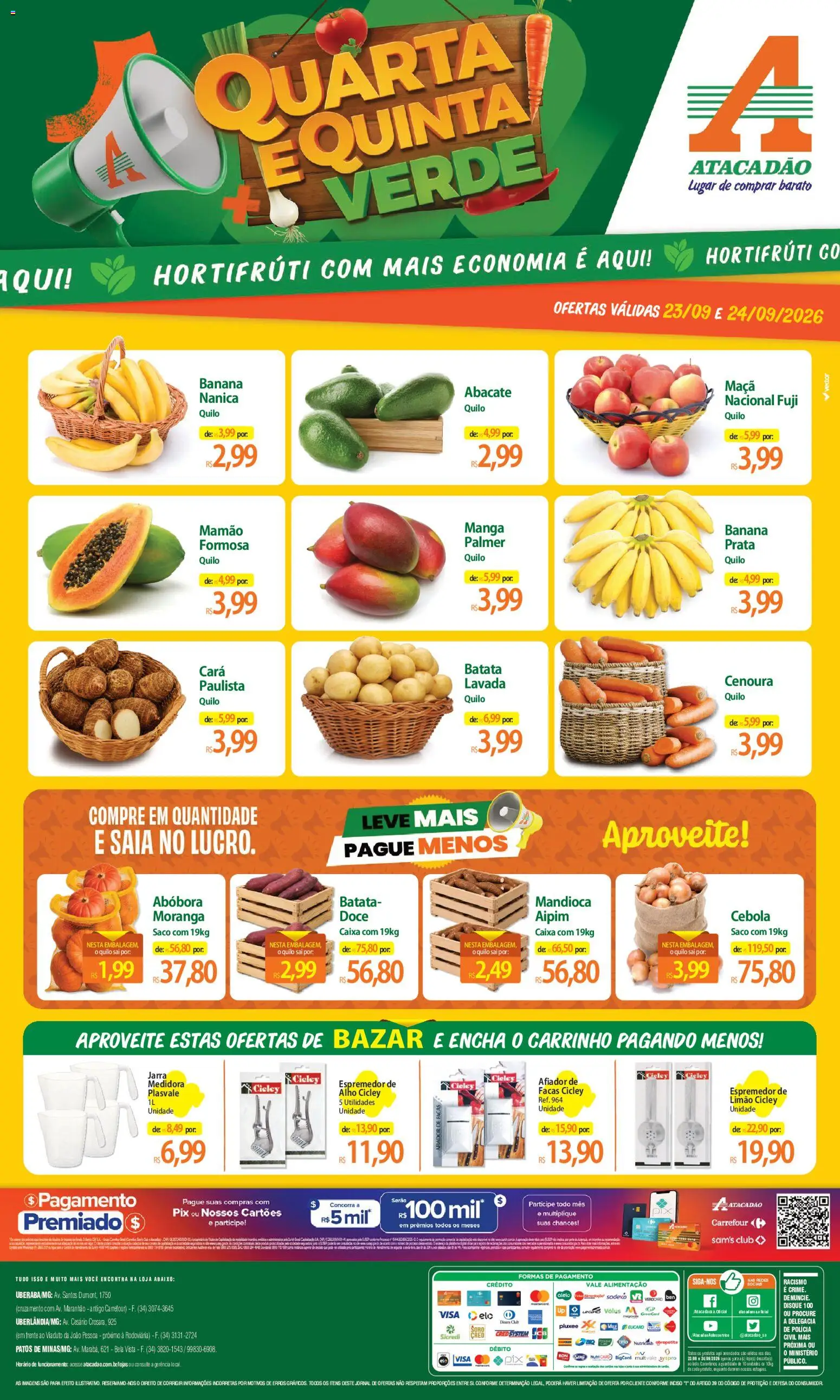 Pré-Visualização do folheto "Atacadão ofertas - MG" da loja Atacadão válido a partir de 23/09/2026
