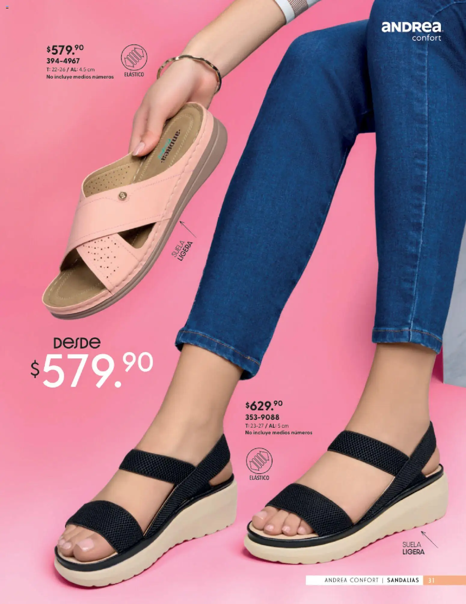 Vista previa las ofertas de la tienda Andrea - Andrea catálogo Calzado Confort desde el 24/05/2026 - Sandalias