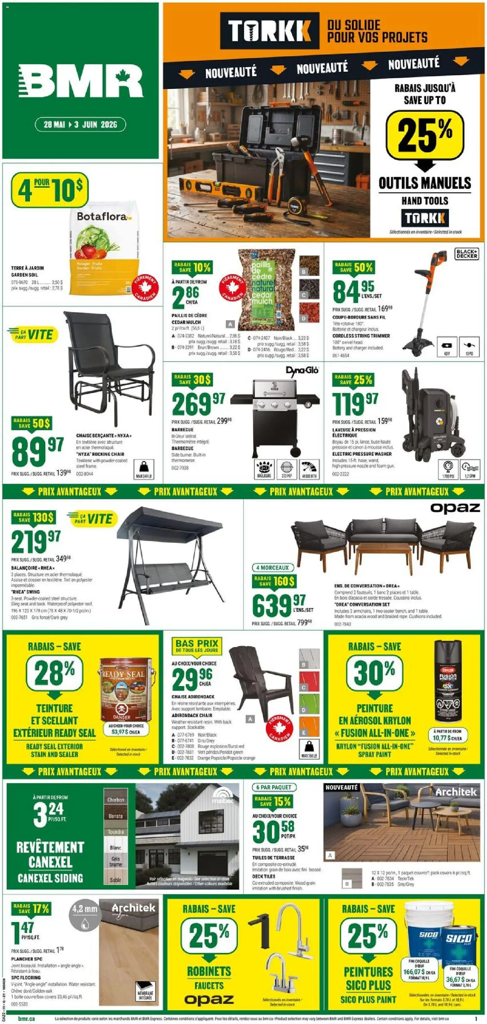 Preview of leaflet BMR weekly flyer / circulaire from shop BMR is valid from May 28, 2026