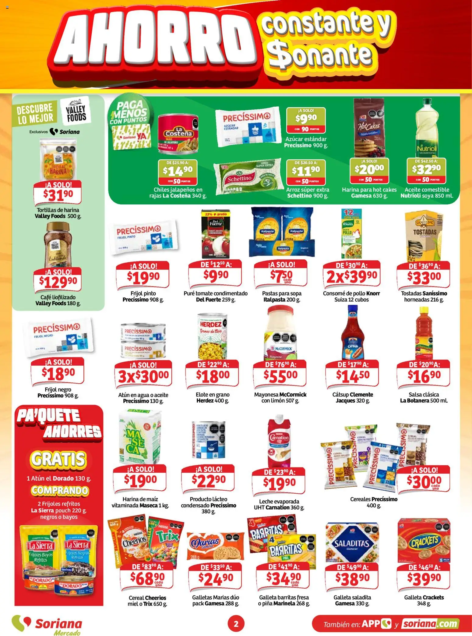 Vista previa las ofertas de la tienda Soriana - Soriana folleto Ahorro constante y sonante Mercado desde el 16/10/2026 