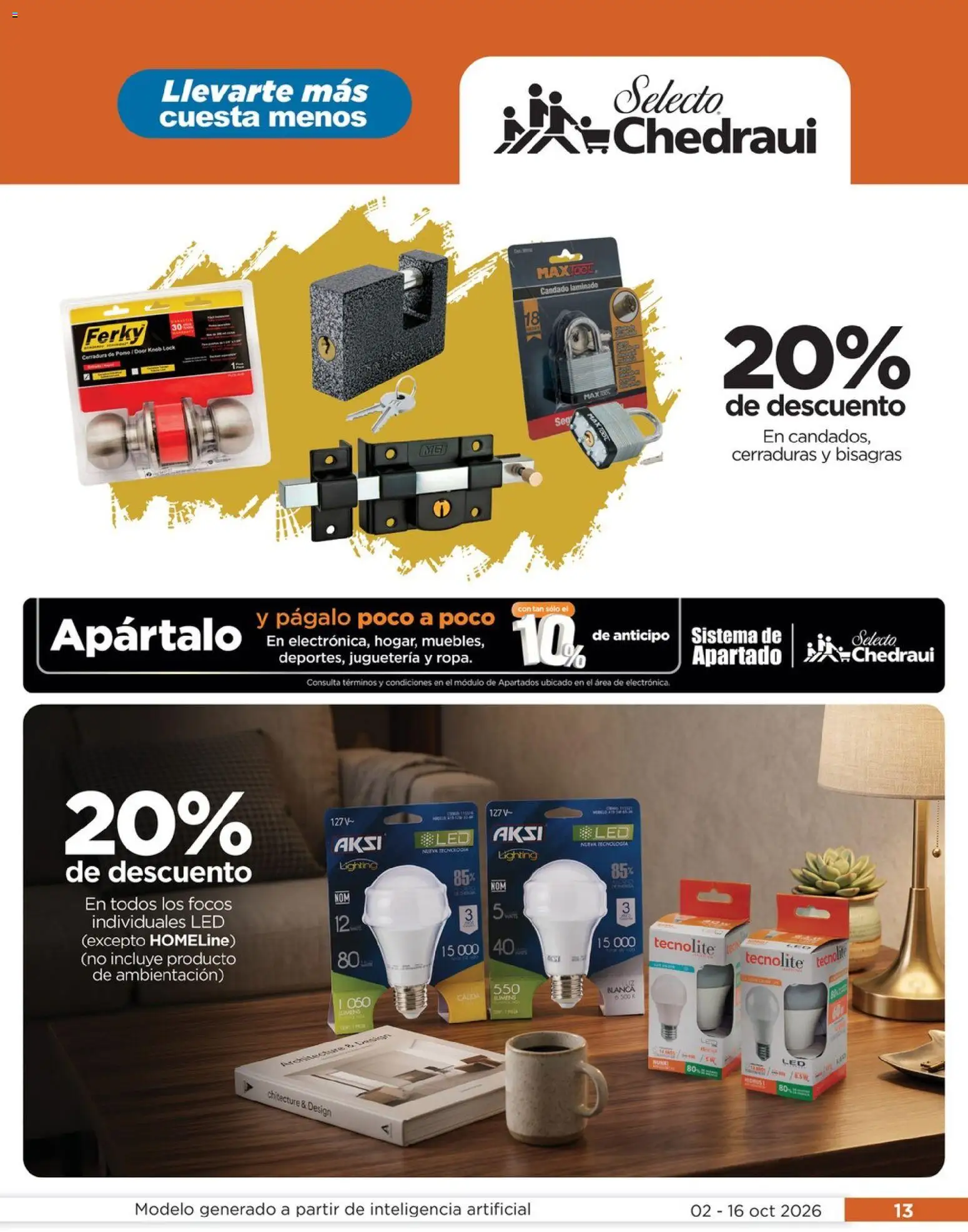Vista previa las ofertas de la tienda Chedraui - Chedraui folleto Llevarte más cuesta menos desde el 02/10/2026 