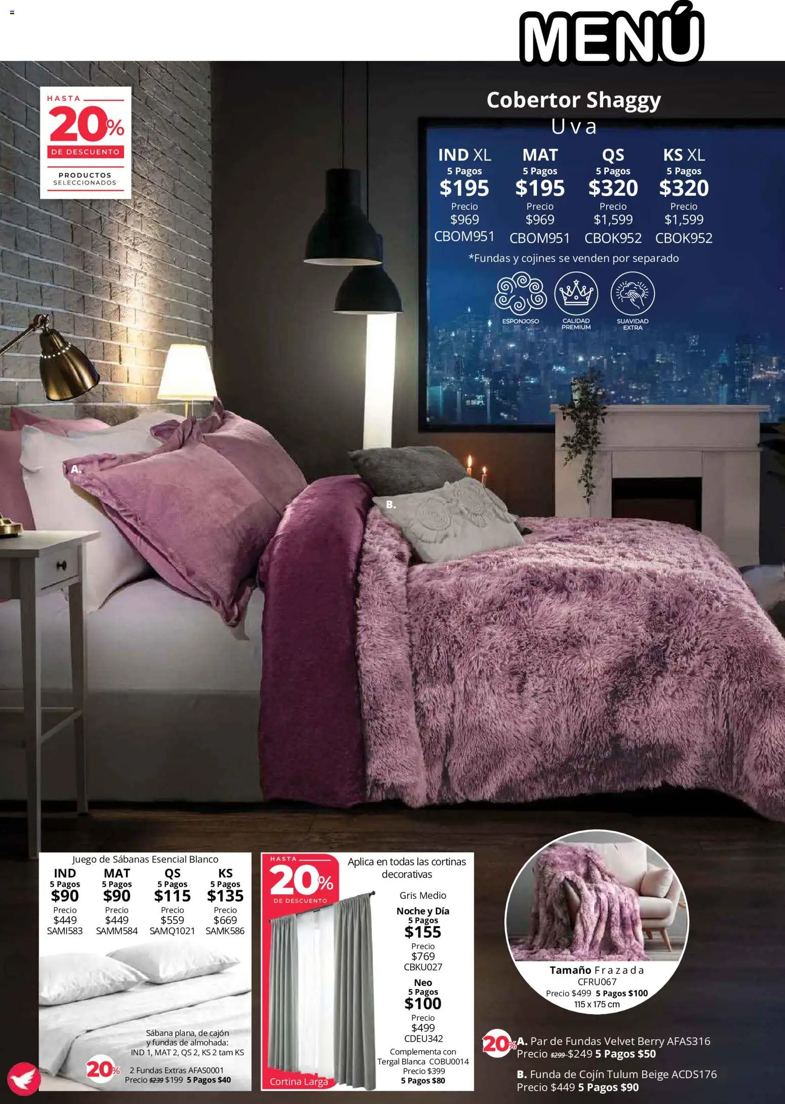 Vista previa las ofertas de la tienda Colchas Concord - Colchas Concord catálogo Colección Cobertor desde el 01/08/2026 