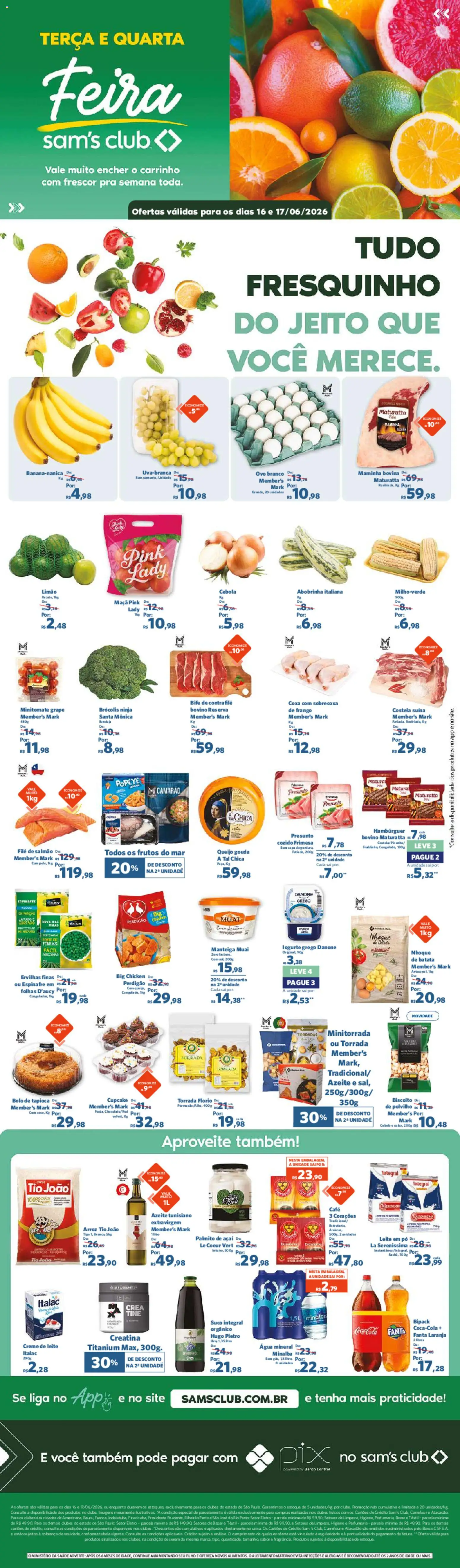 Pré-Visualização do folheto "Sam's Club - Ofertas da semana" da loja Sam's Club válido a partir de 16/06/2026
