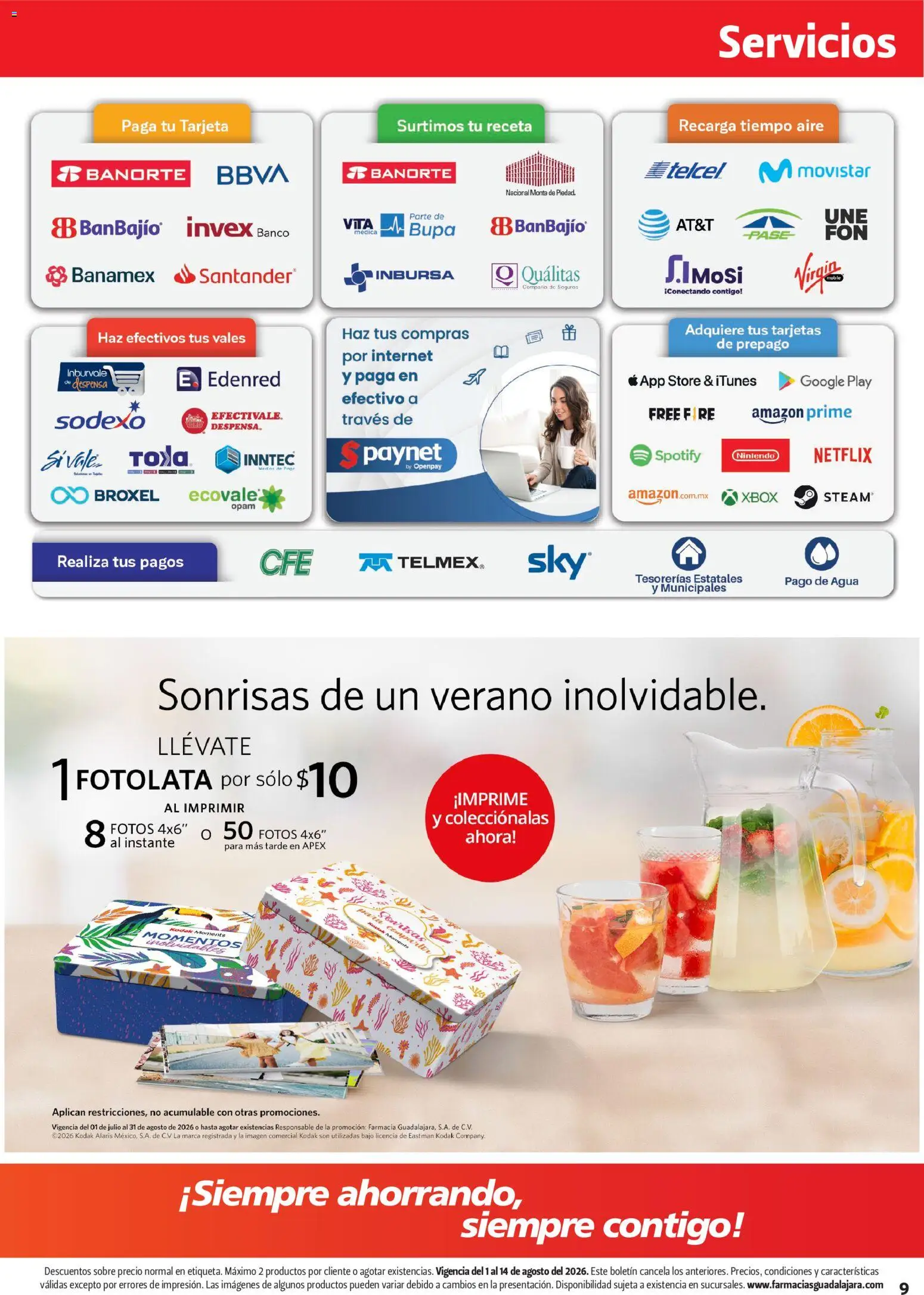 Vista previa las ofertas de la tienda Farmacia Guadalajara - Farmacia Guadalajara catálogo desde el 01/08/2026 