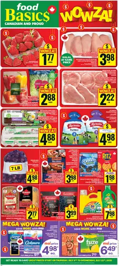 Un aperçu du dépliant Food Basics weekly flyer - Kanata du magasin Food Basics est valide à partir 9 juill. 2026