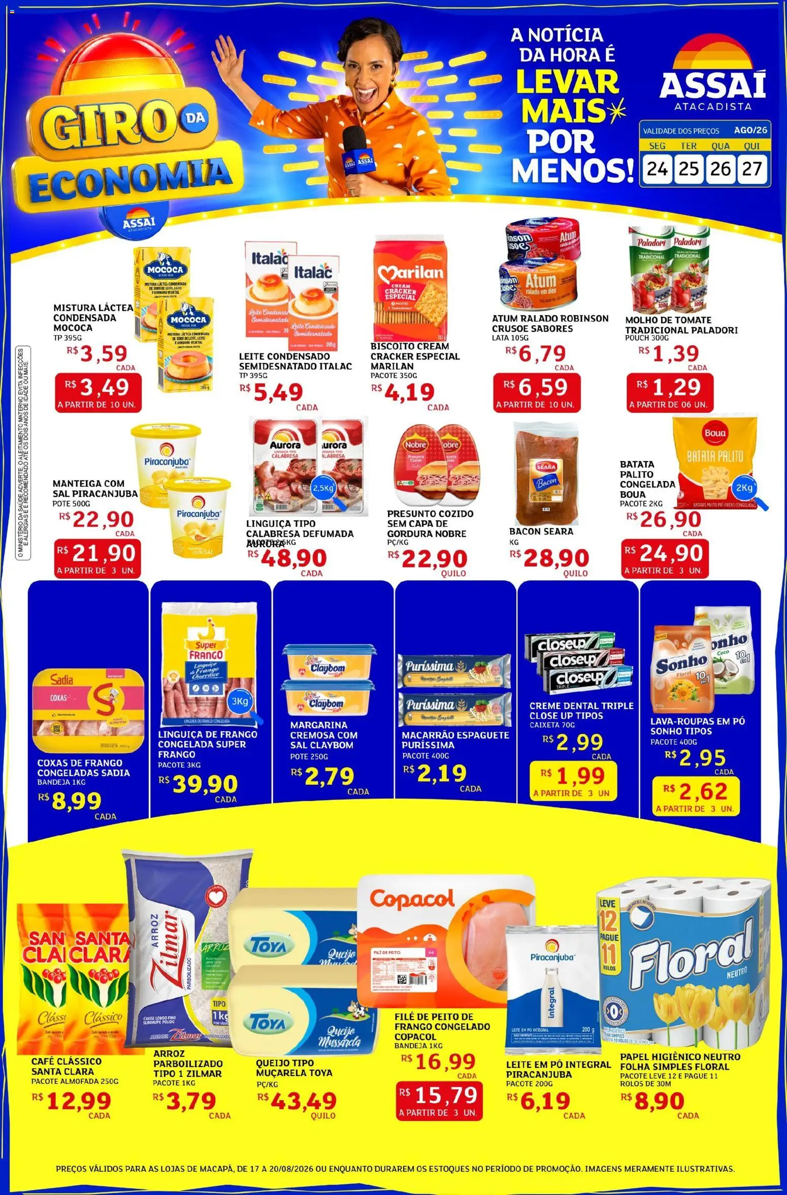 Pré-Visualização do folheto "Assaí Atacadista ofertas - AP" da loja Assaí Atacadista válido a partir de 24/08/2026
